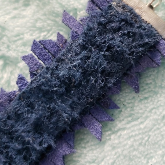 100% Blue Suede Wrist Wrap - Picture 8 of 8